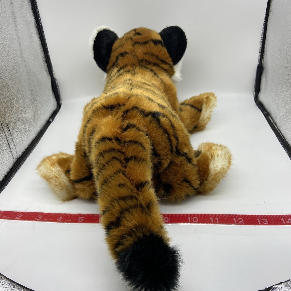 Living Nature Tiger Cub Plush Soft Toy Stuffed Animal Realistic UK CA CE 16" - Picture 7 of 10